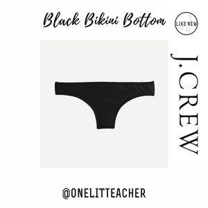 J. Crew Black Bikini Swimsuit Bottom